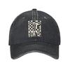 Chess Pieces On Board 1 Washed Denim Cap Casual Baseball Caps Adjustable Hat Summer Unisex Baseball Hats