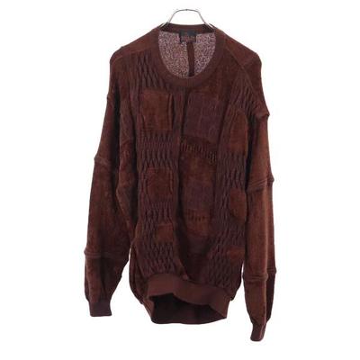Santa Fe Wool Blend Long Sleeve the Mall Knit 3 Brown Sweater Men's Used