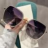 CLLOIO Polygonal Large Frame Prescription Reading Sunglasses Summer Travel Beach Driving Myopia Glasses Women Luxury Eyeglasses
