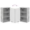 Wall Mounted Bathroom Cabinet Concrete Grey 39 x 23.5 x 65 cm