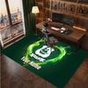 Plymouth Argyle FC Benutzerdefinierter Kristall-Samt-Teppich, Personalisierter Namens-Textdruck, Fußball-Logo Weiche Rutschfeste Fußmatte Heimdekoration Geschenk
