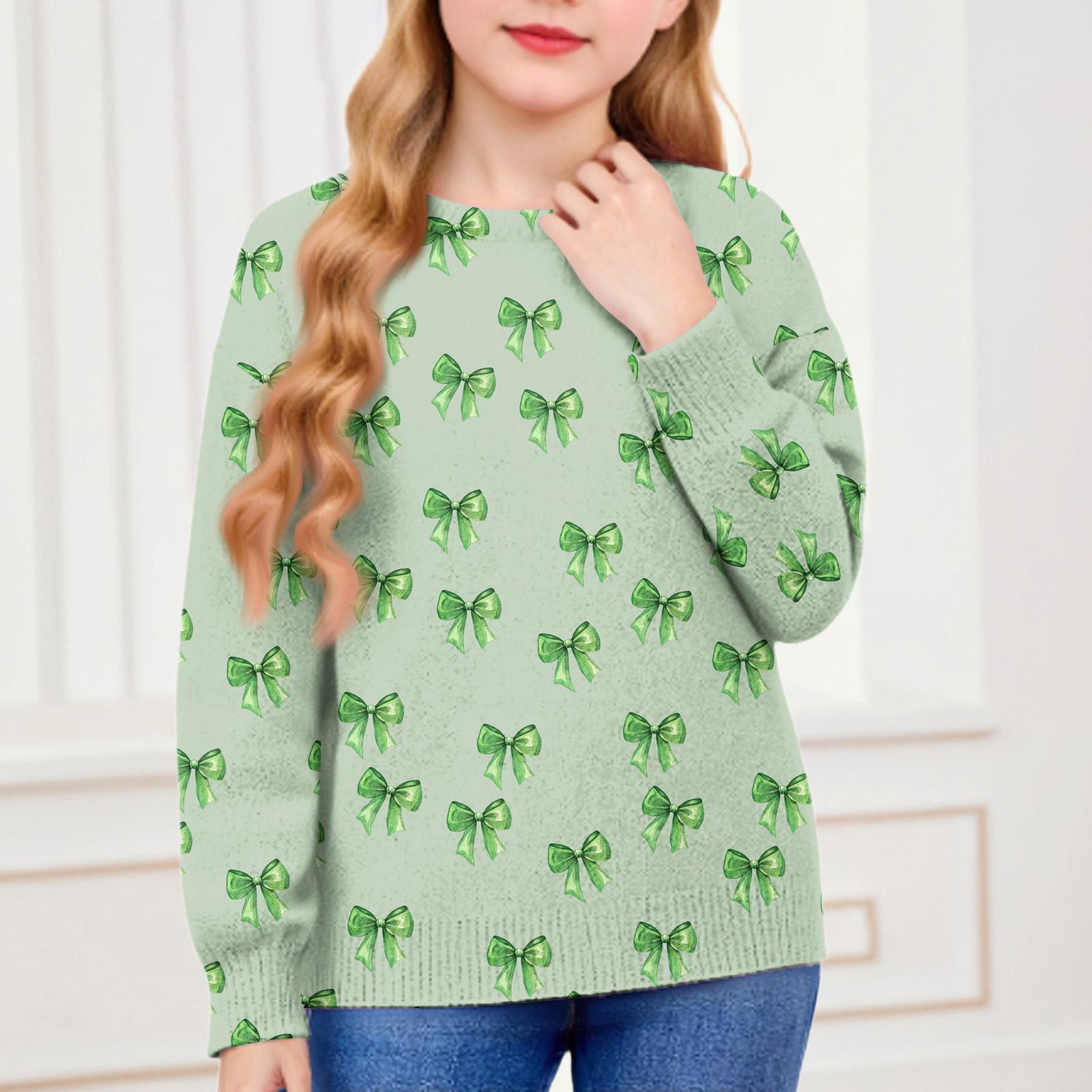 

Свитшоты для детей, мальчиков и девочек, вязаный свитер, симпатичная рубашка, осенний свитер с круглым вырезом, топы 140