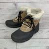 Canada Thinsulate Snow Boots Black × Beige 24.5 Women's Snow Angel Lace Waterproof