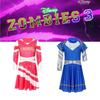 3 Zombie Halloween Addison Cheerleading Costume Childrens Cosplay Dress
