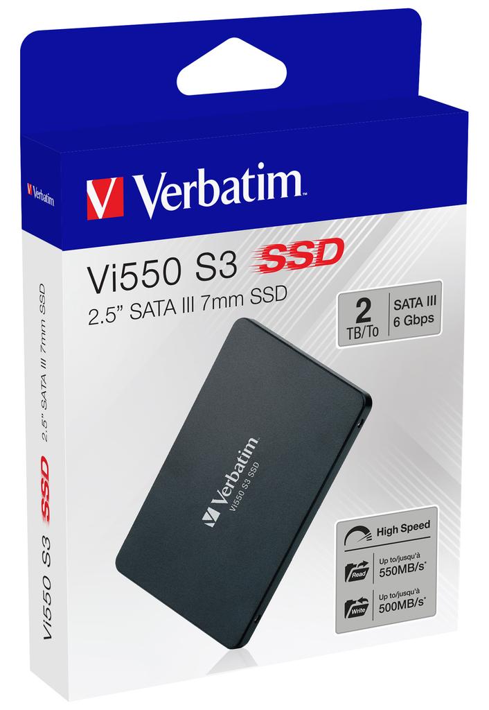 Verbatim Vi550 S3 2TB 2.5" SATA III Internal SSD Black