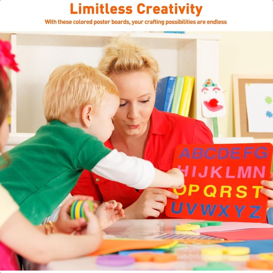 

15 шт. 13,5 x 17,1 Бумага для плакатов Ассорти цветной картон 230 г/м² Толстый Пустой Умные доски визуализации для школы Рисование А United States