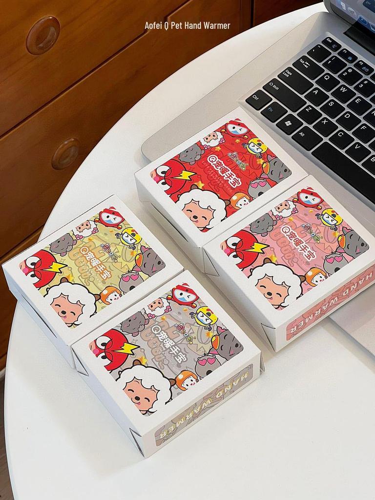 Cartoon Aofei Q Pet USB Hand Warmer: Mini Portable, Two-Level Temperature Adjustment