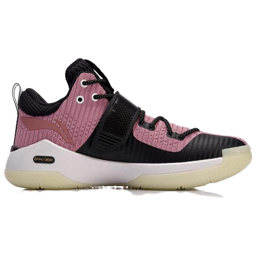 Li Ning WOW 6 Comfortable Non slip Lightweight Low top Basketball Shoes Mens Rose Pink ABAM089-82