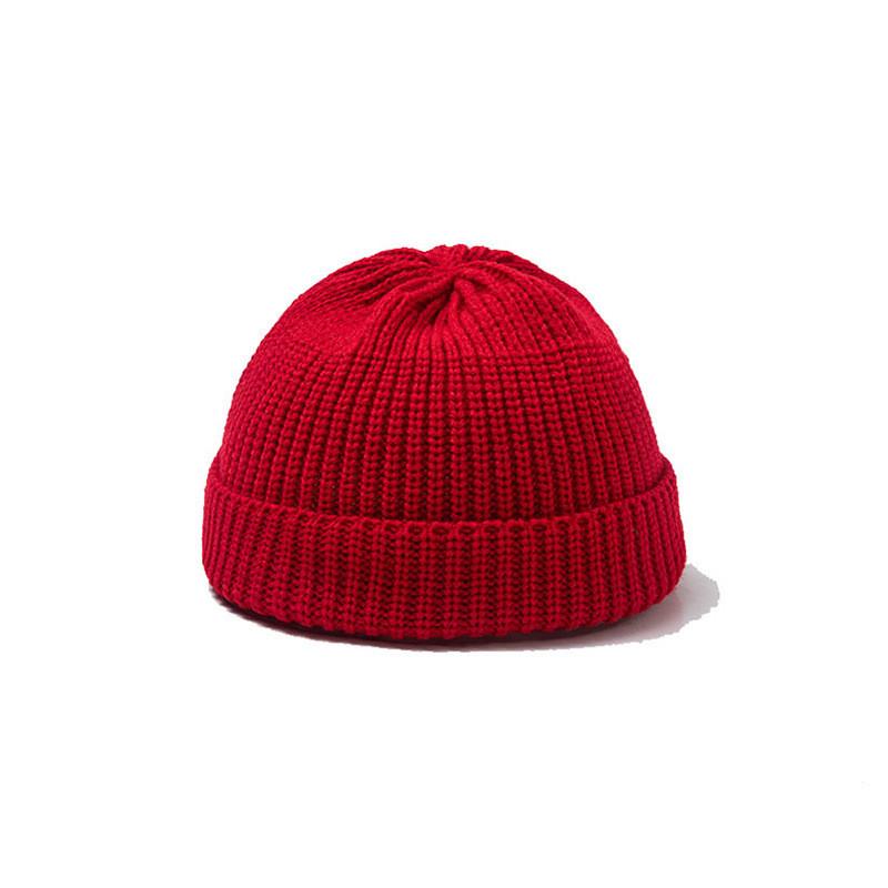 Knitted Hat For Women Men With Solid Color For Autumn Winter Fashion Style
