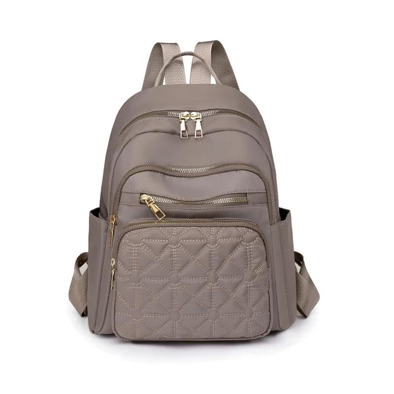 Fashionable Women's Backpack   Light Luxury Design Solid Color Versatile Basic Style Backpack Bolso Mujer