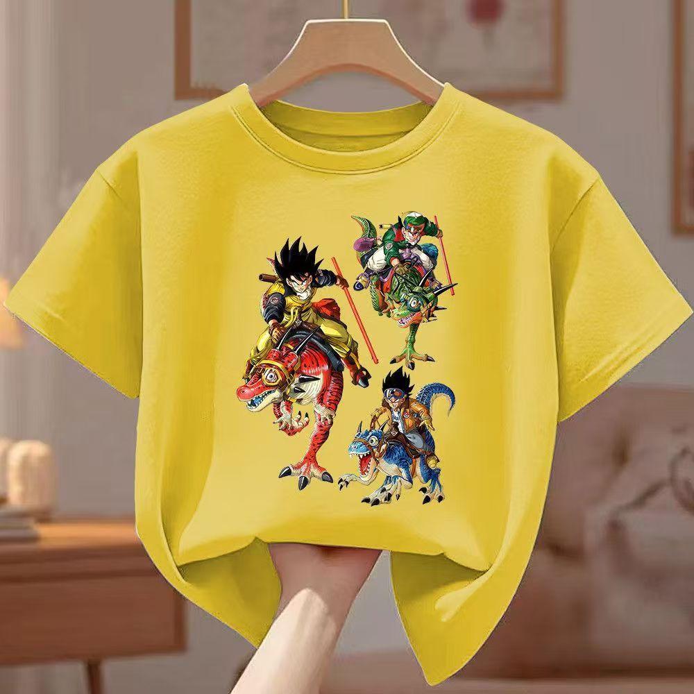 Dragon Ball Kids T-shirt Goku Dragon Print Casual Short Sleeve Tee2026