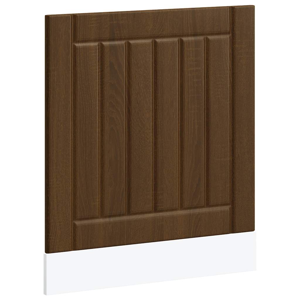 Dishwasher Panel Lucca Brown Oak Effect Wood Material