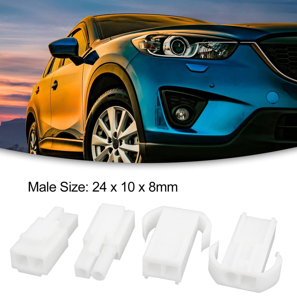 ACROPIX Seria EL-2P 2-drożne złącze wielobiegunowe męskie żeńskie białe 30 szt.