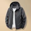 Men's Windproof Hardshell Jacket for Outdoor Hiking, Lightweight Spring and Fall Rain Jacket