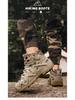 Men's High-Top Camouflage Martin Boots, Size 46: Non-Slip, Height-Boosting Tactical Hiking Shoes
