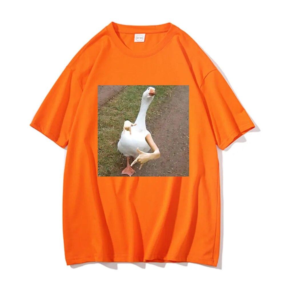 Swagged Out Goose Grafické tričko Legrační Unisex tričko Unisex Bavlna Trička Unisex Ženy Móda Ležérní Nadměrná trička s krátkým rukávem
