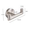 Stainless Steel Wall Hooks Toilet Paper Holder Wall Hanger Towel Holder Rack Behind Door Bathroom Clothes Hook Hardware