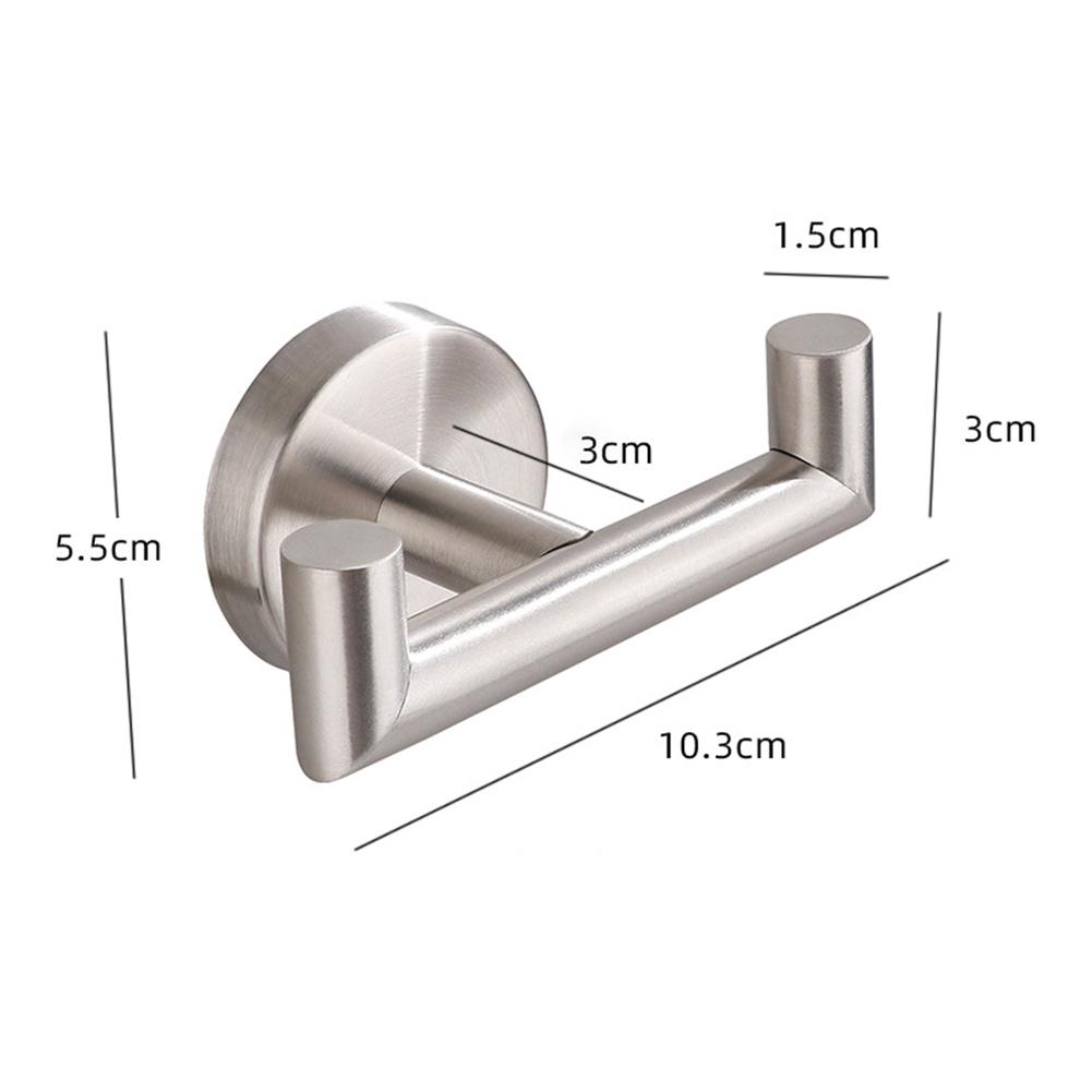 Stainless Steel Wall Hooks Toilet Paper Holder Wall Hanger Towel Holder Rack Behind Door Bathroom Clothes Hook Hardware