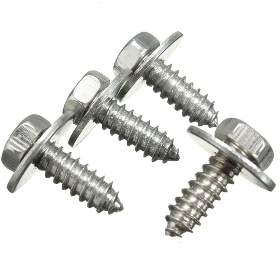 40 X Fasteners Car Undertray Cover Plastic Clip Bottom Shield Guard Metal Screws