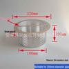Filtro per Scarico Capelli Anti-Intasamento in Acciaio Inossidabile e Copertura a Rete Anti-Insetti per Lavandini del Bagno.
