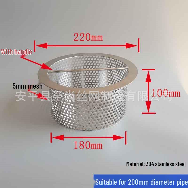 Filtro per Scarico Capelli Anti-Intasamento in Acciaio Inossidabile e Copertura a Rete Anti-Insetti per Lavandini del Bagno.