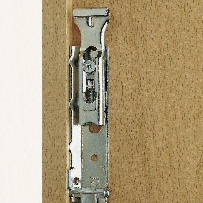 Ferrures de suspension - emuca - levelup1 - acier zingué - invisible - 65 kg de charge