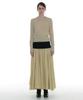 PARTIMENTO WOMEN Sheer Wide Rib Knit Crew Neck_Cream