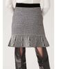 x Tweed knit skirt LWNS245092BLKF [LILYBROWN MARYQUANT]