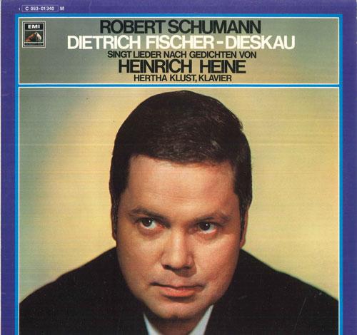 LP Record DIETRICH FISCHER DIESKAU, HERTHA KL - Schumann Lieders 1C05301340M ELECTROLA Germany Classical Used