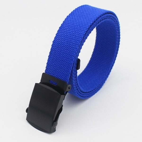 Ceinture Femme Toile Jeans Décorative Boucle Automatique Ceinture en Tissu Ceinture Femme