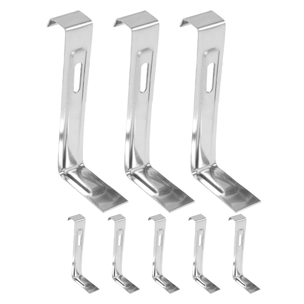 8pcs Stainless Steel Roof Tile Clips Non-Slip Installation Clips For Roof Fixing Safety Universal Roof Tiles Fastener Hook