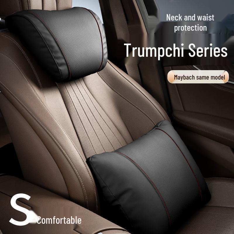 Trumpchi Headrest, Neck & Lumbar Support Pillow Set for GS3/4/8, M8/6pro, E8/9 Car Seats