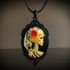 Pendant Gothic Skull Queen, - Perfect Halloween Party Accessory Necklace
