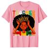 Black Women Teacher Afro Retro Matching Black History Month TShirt Clothing Women Graphic Tee Shirts Teachers Day Gifts Apparel