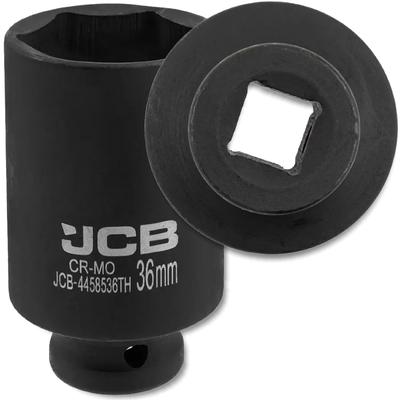 JCB 1/2" Cr-Mo 6-point Deep Impact Socket, Thin-walled, 36mm