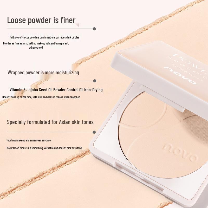 Soft Mist Sunscreen Powder: Long-Lasting, Wet/Dry Use, Oil Control, Waterproof, Sweatproof, Non-Caking Makeup Concealer