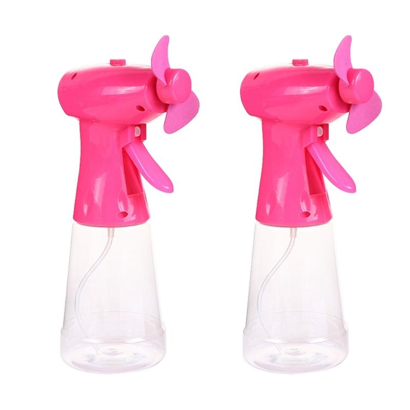 

Handheld Cooling Fan Handheld Misting Fan Quiet Operation Portable For Outdoor Indoor Use For Instantly Cooling Relief рожевий червоний колір