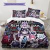 Re Zero Soft Duvet Cover Child's Bedding Set,Extra Large Size Halloween Gifts Various Sizes Available -HE117
