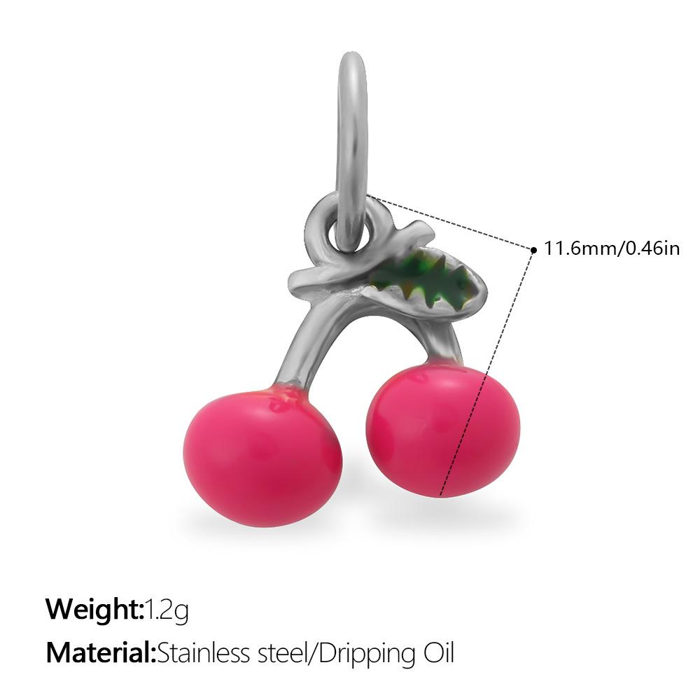 Playful Cartoon Food-Shaped Hanging Ornaments: Cherry & Potato Chip Decor