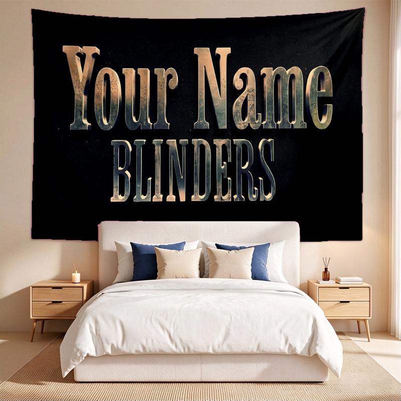 Peaky Blinderes (1) Custom Name Tapestry Wall Hanging Tapestry Wall Art Decor for Bedroom Living Room