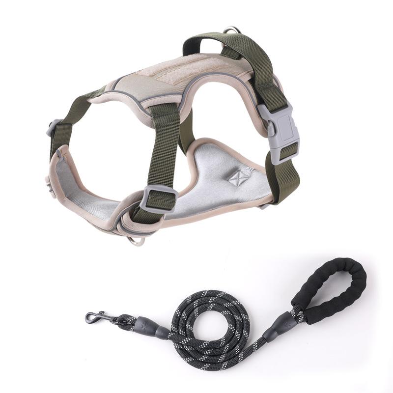Dog Leash Explosion-proof  Large Dog Chest Strap Reflective Dog Leash Vest Type Pet Leash