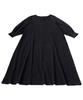 Antiqua Long Dress with Voluminous Plus Size Black Women's Sleeves, PN-00469, (L-XXL), 05,