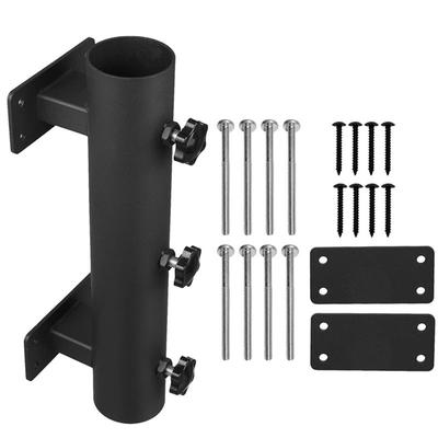 Good-Patio Umbrella Holder For Deck Railing, Adjustable Heavy Duty Mount For Courtyard Balcony