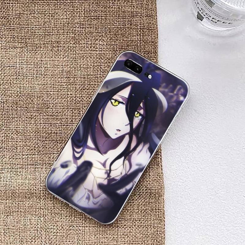 

Чехол для телефона с аниме «Альбедо Оверлорд» для Huawei P50 P40 P30 Pro Mate 40 30 Pro Nova 8 8i Y7P Honor, прозрачный чехол для телефона Honor 9C