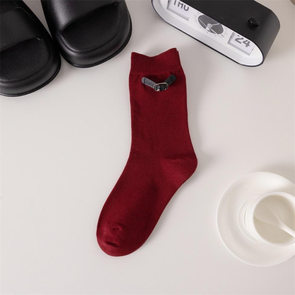 

Casual Winter Compression Stocking Sweat-absorbing Red Socks New Female Hosiery Women 3