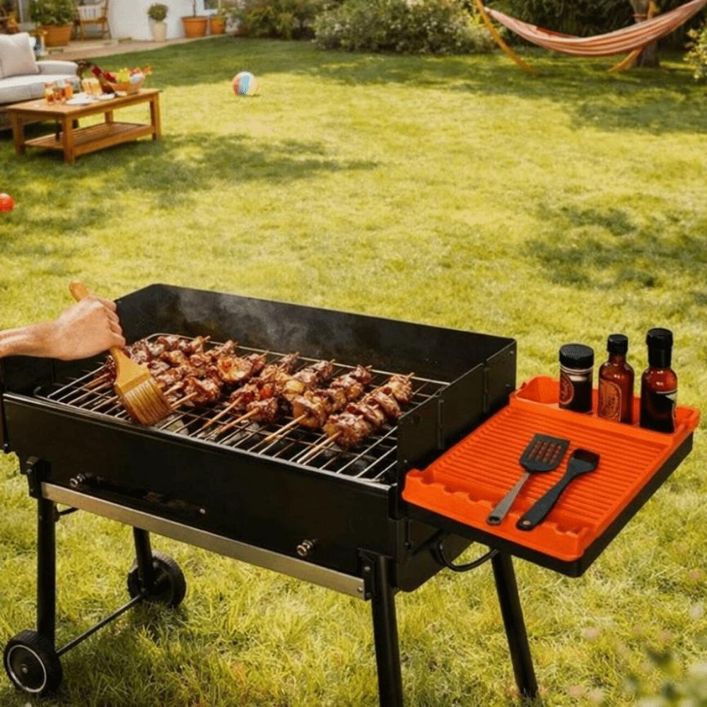 Heat-resistant Silicone BBQ Mat Non-Stick BBQ Grill Mats Protective Pad Grill Pad  Easy To Clean