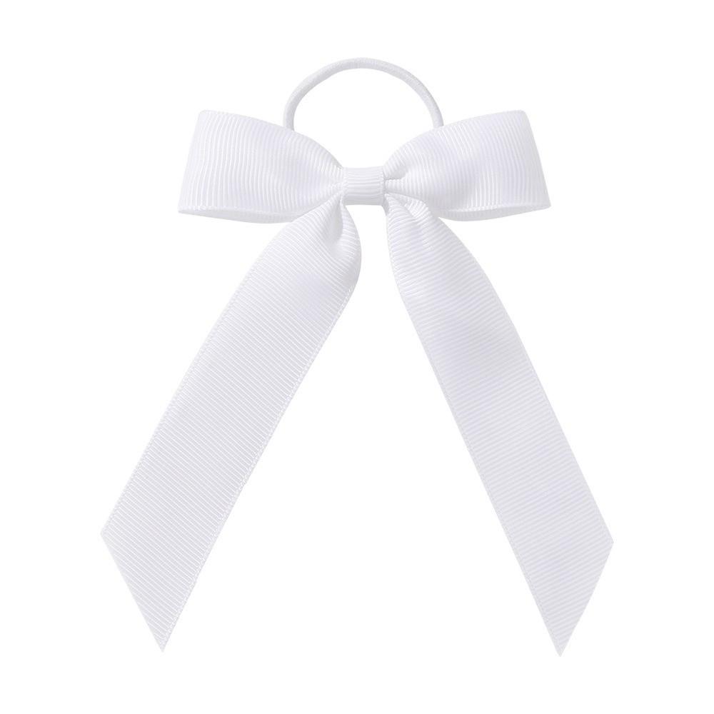 

Pink Black Bow Ribbon Hair Band High Elastic No Harm Kids Headwear Ponytail Holder Girl Hair Accessories Hair Rope Headband