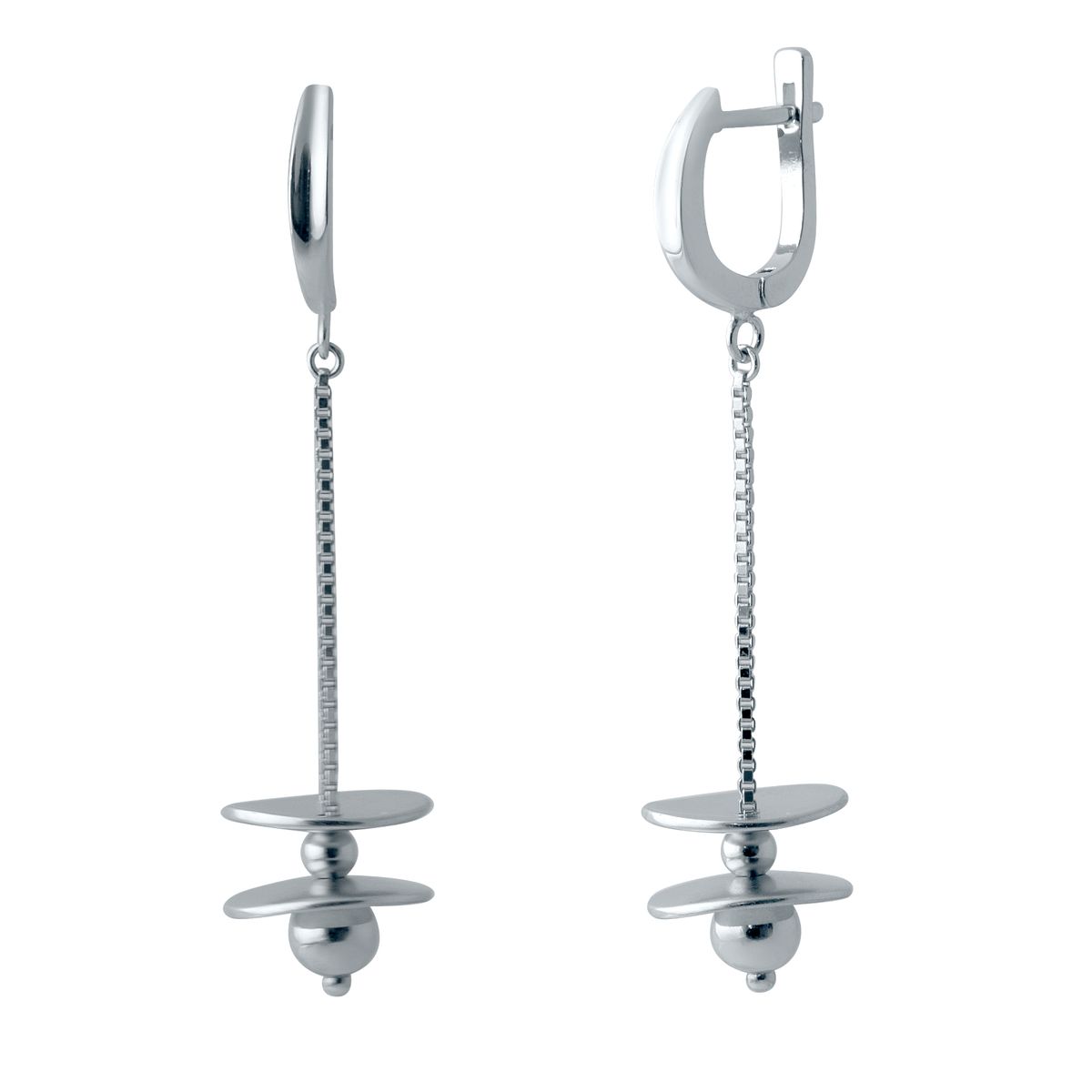 

Срібні сережки без каміння (2035251)