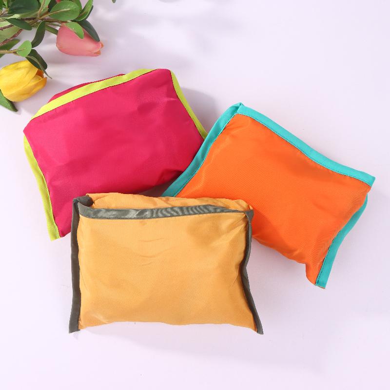 Single Foldable One - Shoulder Shopping Bag: Environmentally Friendly, Portable For Supermarket Groceries