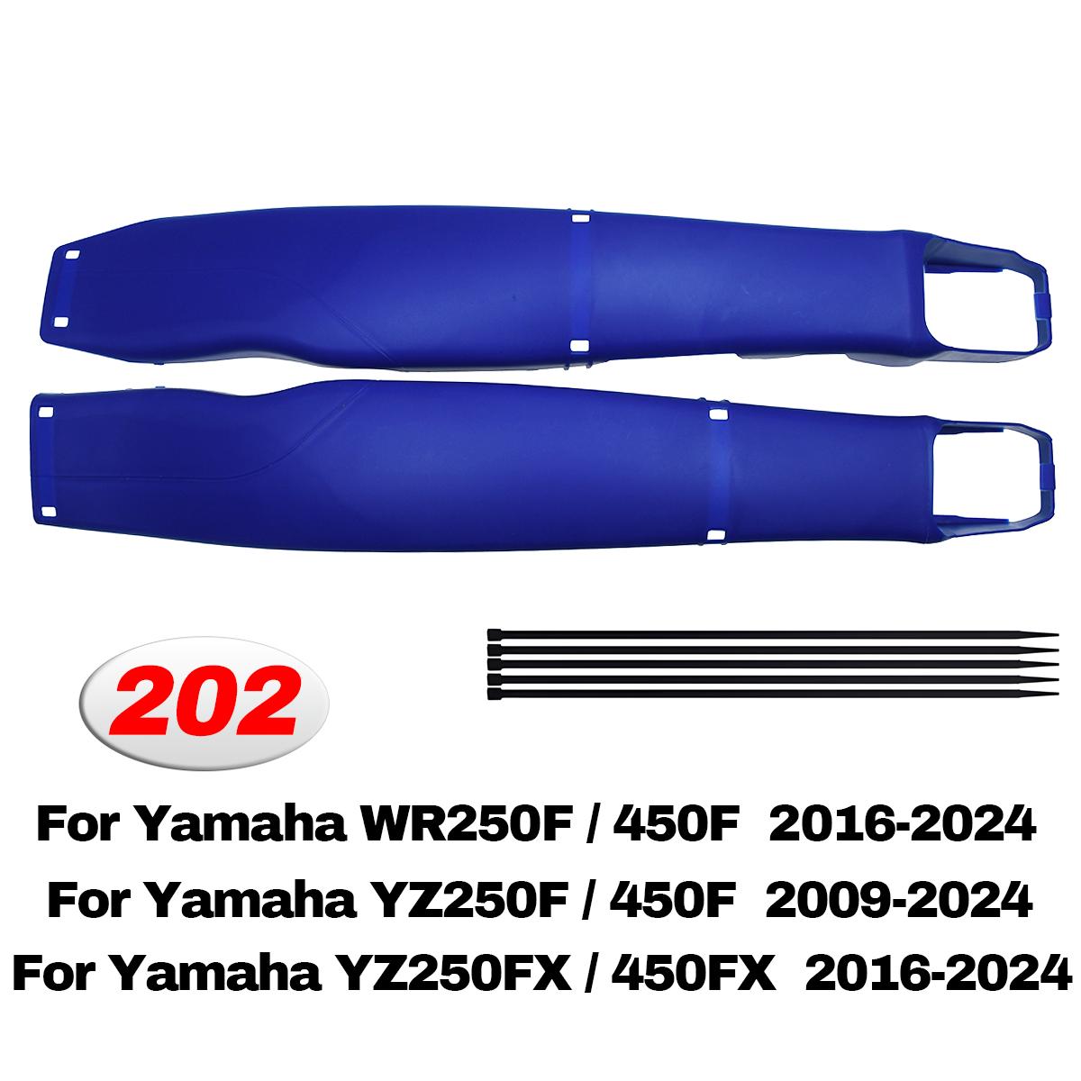 For Yamaha YZ125 250 YZ250F 450F YZ250FX 450FX 250X WR250F WR450F Motorcycle Swingarm Guard Protector Swing Arm Protection Cover 202 Blue
